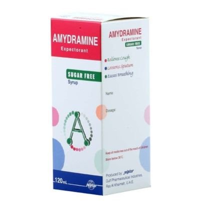 Amydramine Sugar Free Expectorant Syrup 120ml