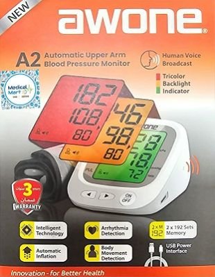 Awone A2 Automatic Upper Arm Blood Pressure Monitor