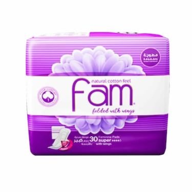 Fam Sanitary Pads Maxi Folded With Wings Super 30s