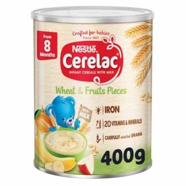 Nestle Cerelac Wheat And Fruits Pieces 400g