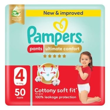 Pampers Ultimate Comfort Pants Size 4 (9-14kg) 50s
