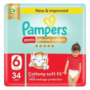 Pampers Ultimate Comfort Pants Size 6 (16kg+) 34s