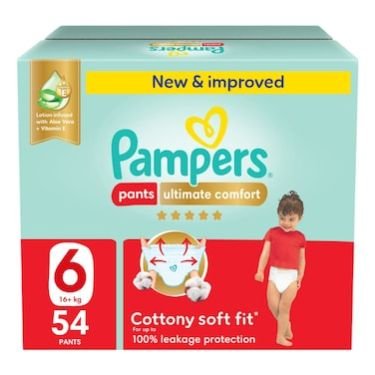 Pampers Ultimate Comfort Pants Size 6 (16kg+) 54s
