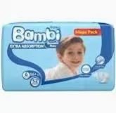 Sanita Bambi Diapers Large Size 6 16kg+ 52s