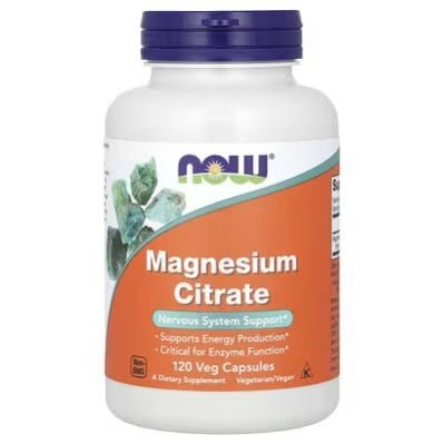Now Magnesium Citrate 400mg 120s