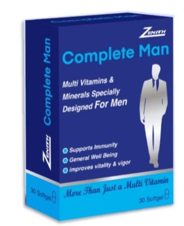 Zenith Complete Man Multi Vitamin&Minerals Softgels 30s