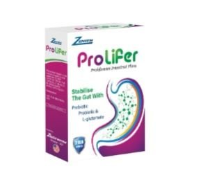 Zenith Prolifer Intestinal Flora Support Supplement With Prebiotic, Probiotic & L-Glutamate 30 Softgels
