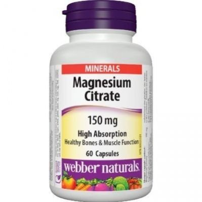 Webber Naturals - Magnesium Citrate 150mg Capsules - 60pcs