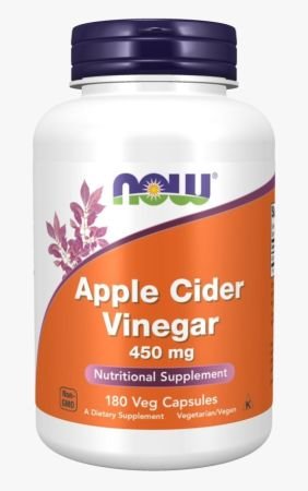 Now Apple Cider Vinegar 450mg Capsules 180s