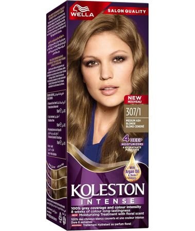 Wella Koleston Intense Permanent Crème Hair Color 307/1 Medium Ash Blonde