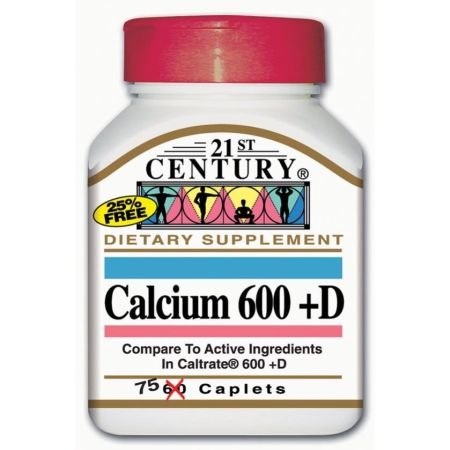 21st Century Calcium 600 + D 75s