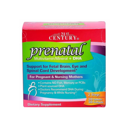 21st Century Prenatal Multivitamin + DHA Tablets 60s
