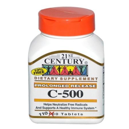 21st Century Vitamin C 500mg For Antioxidant & Immunity Support 110s