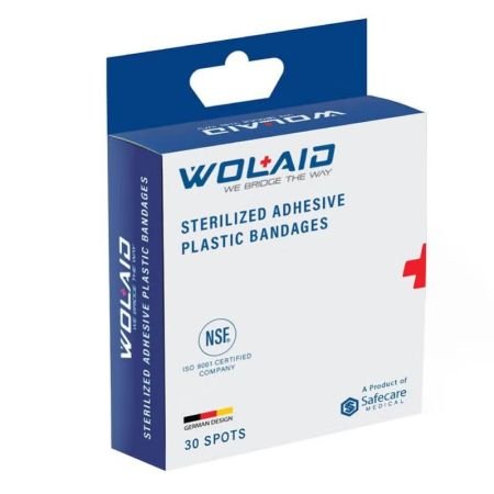 Wolaid Sterile Adhesive Plastic Spot Bandages 30s
