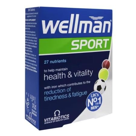 Vitabiotics Wellman Sport Mens Multivitamin Supplement 30s