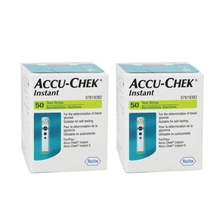 Accu-Chek Instant Blood Sugar Test Strips Promo Pack of 50s x 2