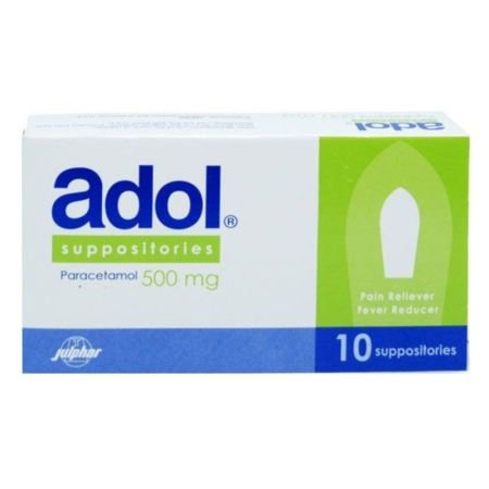 Adol Paracetamol 500mg Suppositories 10s