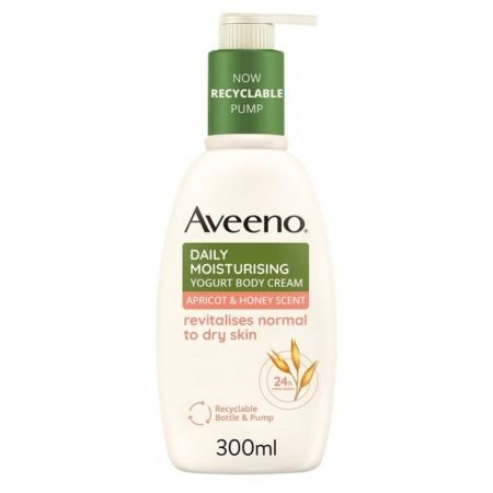 Aveeno Daily Moisturizing Yogurt Body Cream With Honey & Apricot Scent 300ml