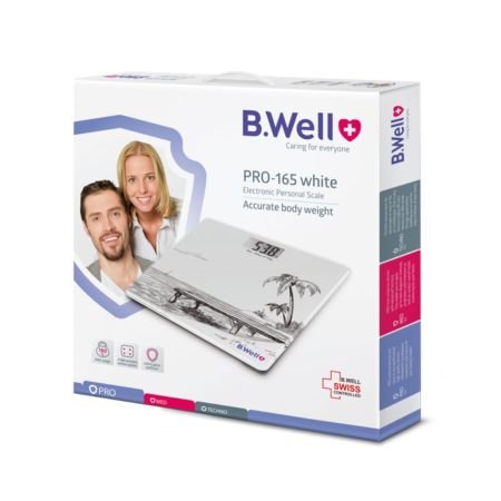 B.Well Pro-165 White Electronic Personal Scale