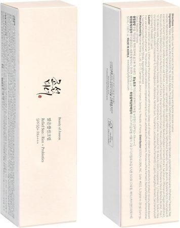 Beauty Of Joseon Relief Sun Organic Sunscreen With Rice + Probiotics Spf50+ & Pa++++ 50ml