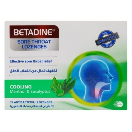 Betadine Sore Throat Antibacterial Lozenges 24s