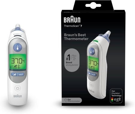 Braun Thermoscan 7 Digital Ear Thermometer IRT6520B (White)