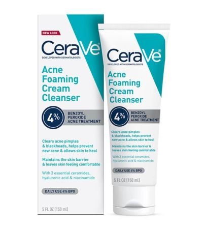 Cerave Acne Foaming Cream 4% Cleanser 150ml
