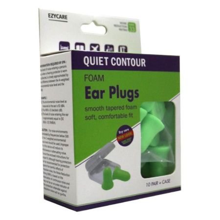 Ezycare Quiet Contour Ear Plugs 10 Pairs 10033