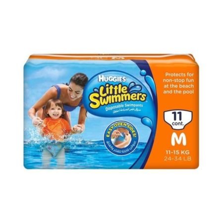 Huggies Little Swimmers Baby Swim Pants – Medium Size (11–15 Kg) 11 Pants