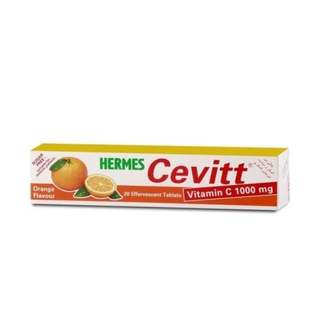 Hermes Cevitt 1000mg Orange Effervescent Tablets 20s