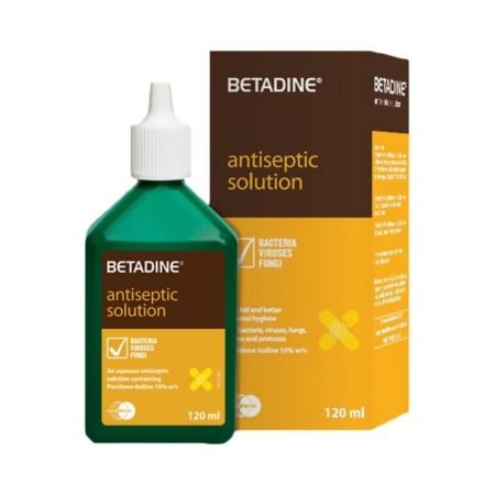 Betadine Povidone Iodine Antiseptic Solution 120ml
