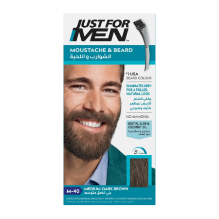 Just For Men Mustache & Beard Colour Medium Dark Brown