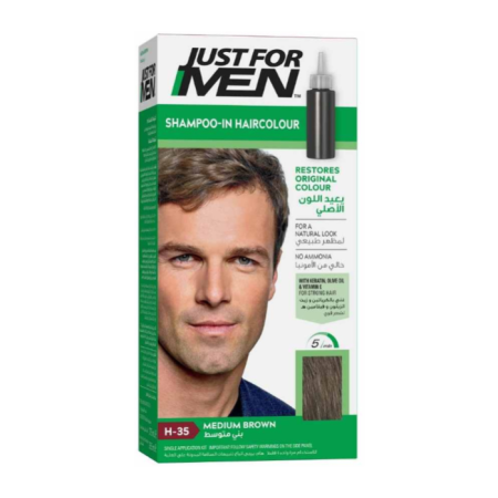 Just For Men Shampoo-In Hair Color Medium Brown