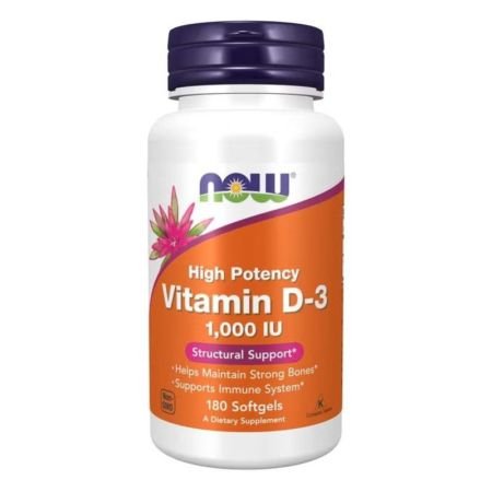 Now High Potency Vitamin D3 1000iu 180s