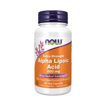 Now Alpha Lipoic Acid 600mg Veg Capsules 60s