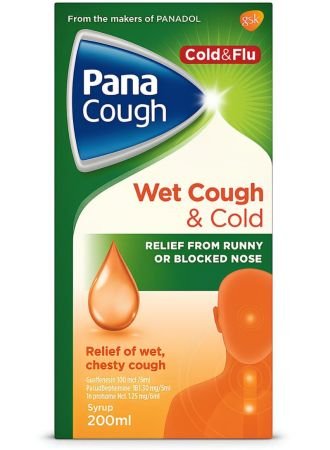 Pana Cough Wet Cough & Cold 200ml