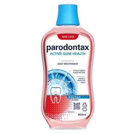Parodontax Daily Mouthwash For Active Gum Health Antiplaque & Antigingivitis Mouth Rinse Alcohol Free 500ml