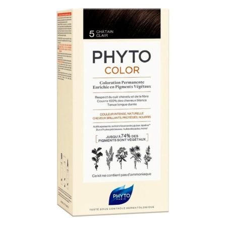 Phyto Color 5 Light Brown Permanent Hair Color Kit