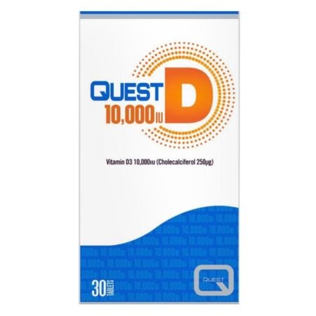 Quest D 10000IU Vitamin D3 Supplement 30s