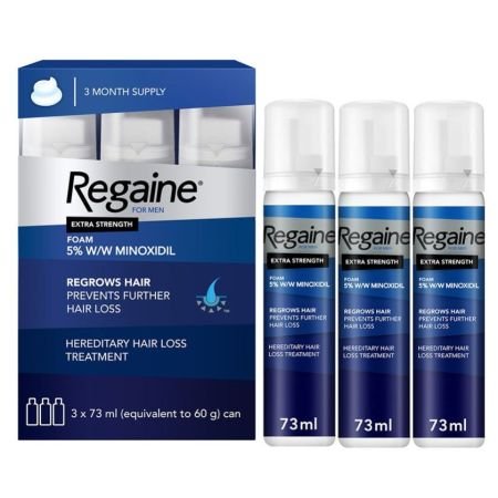 Regaine Foam 5% Triple Pack 73ml