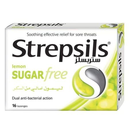 Strepsils Lemon Sugar Free Lozenges 16s