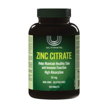 Ultimate Zinc Citrate 50mg Tablet 180s