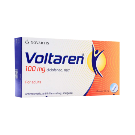 Voltaren 100mg Suppositories 5s Blister