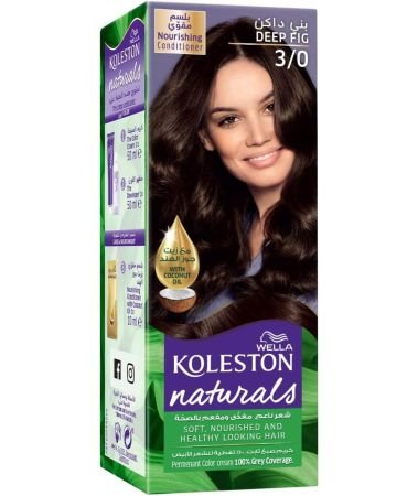 Wella Koleston Naturals Hair Colour Cream 3/0 Dark Brown