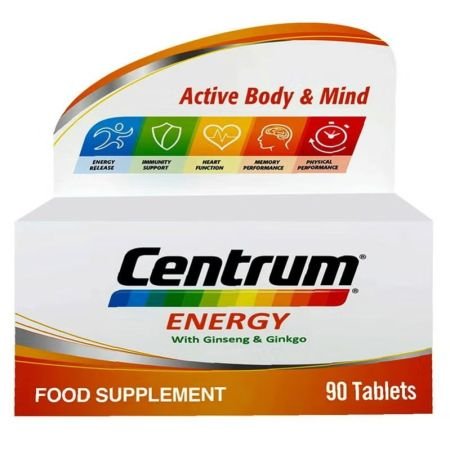 Centrum Multivitamin Energy With Ginseng And Ginkgo 90 Tablets