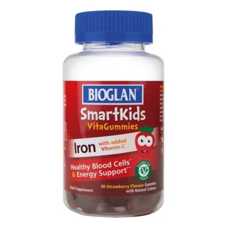 Bioglan Smartkids Iron & Vitamin C Vitagummies - Strawberry Flavor 30s
