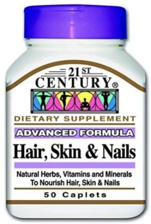 21st Century Hair, Skin & Nails Caplet 50s