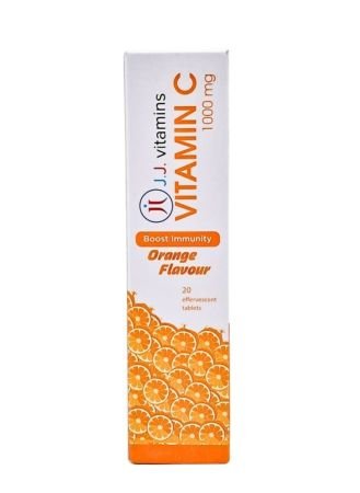 J.J. Vitamin C 1000mg Eff Tablets 20s