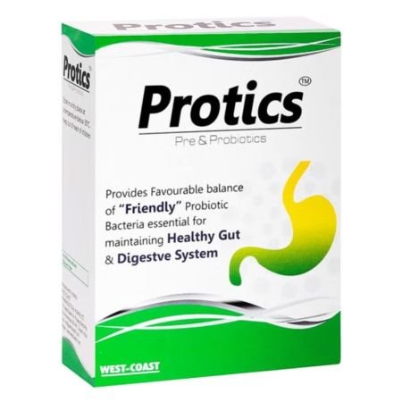 Protics Prebiotics And Probiotics Capsules For Healthy Digestive System, Pack Of 30s