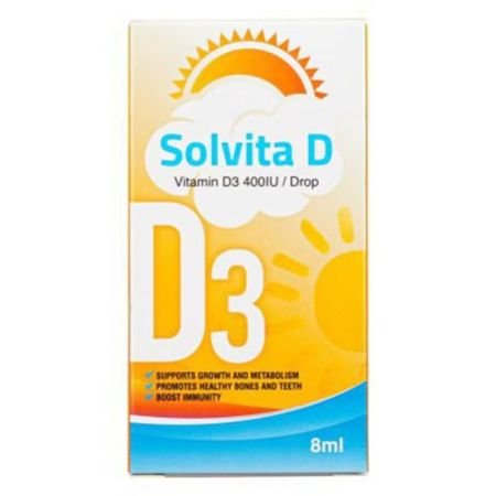 Solvita D Vit D3 400iu Drops 8ml